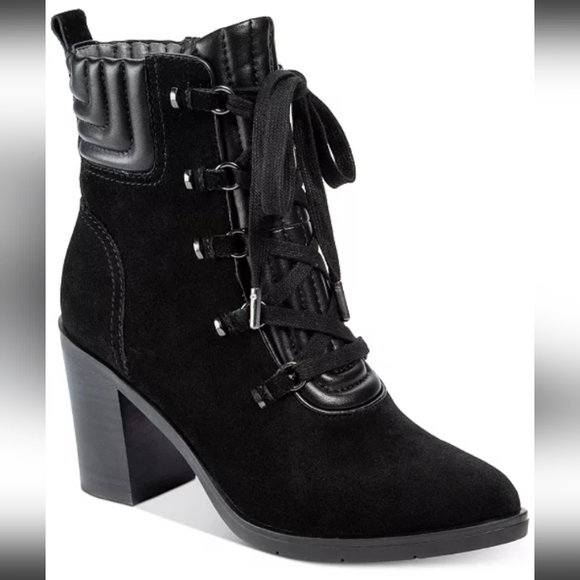 NWT.Lucca Lane Womens Radlie Leather Closed Toe Ankle Boots, Black, Size 8M - Picture 1 of 7